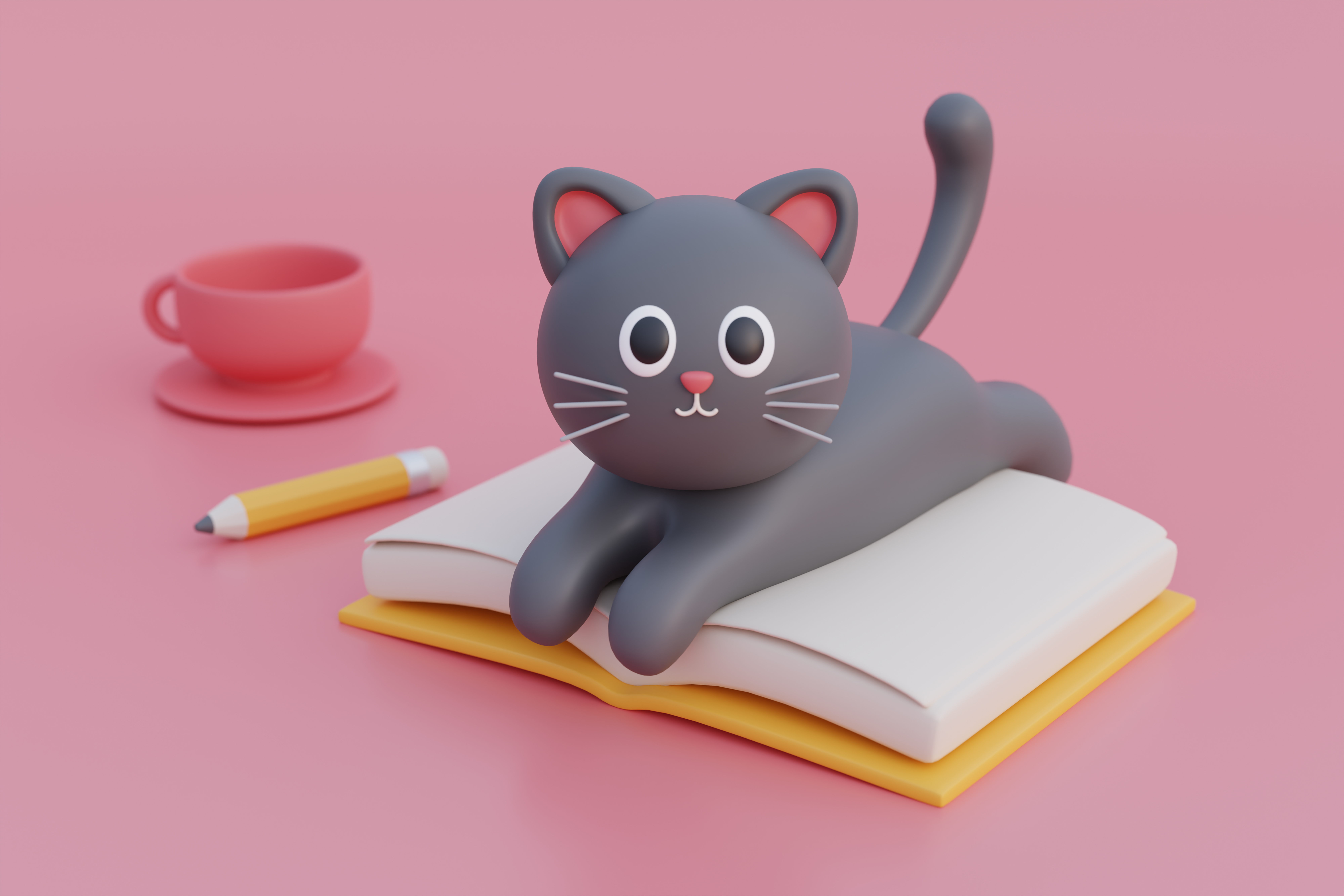 View Adorable 3d Cat